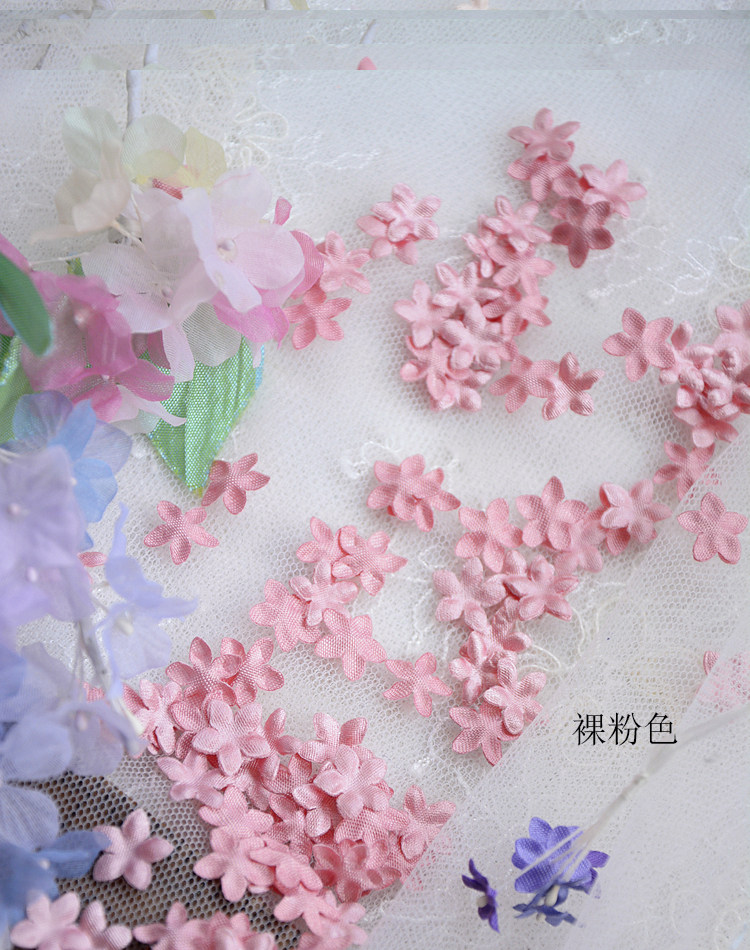 DIY Handgemachte 3D-Blumen Hochzeitskleid-Materialien, Pyrographisches Jeansgarn, Kopfbedeckungsmaterialien, 45 Farben, 100-200 Stück, RS1968 – Detail 22