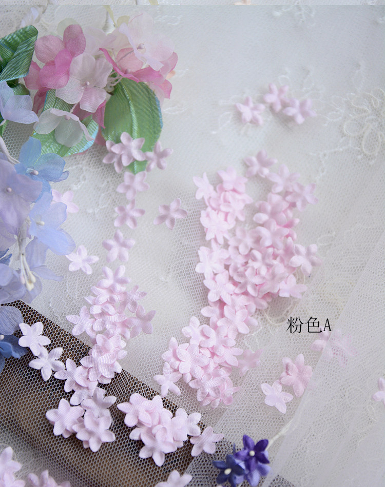 DIY Handgemachte 3D-Blumen Hochzeitskleid-Materialien, Pyrographisches Jeansgarn, Kopfbedeckungsmaterialien, 45 Farben, 100-200 Stück, RS1968 – Detail 19
