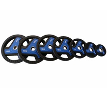 Kanglejia package rubber barbell large hole household weightlifting bed barbell hand grip competition barbell plate 42 yuan a kilogram