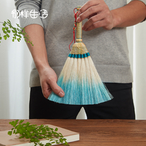 Hand-woven linen brown cleaning small broom small broom pendant baby pressure shock Anzhai Town House evil spirits auspicious broom