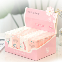 Printed tissue small pack creative cartoon handkerchief paper portable carry-on cute face tissue napkin small pack