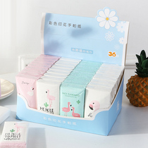 Printed paper towel small package with pattern portable handkerchief paper carry-on cute easy to carry cartoon napkin