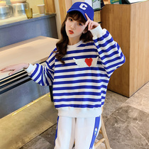 Girls long sleeve T-shirt outside wearing 2022 new girl foreign air CUHK Tong Wei clothes Childrens spring and autumn blouses jersey 9