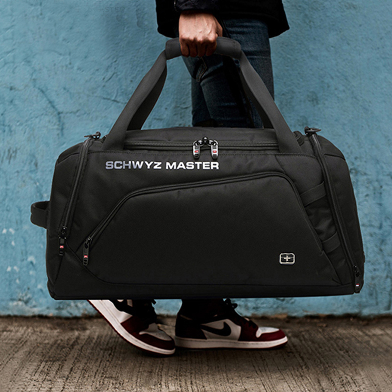 Swiss Army Knife Travel Bag Men's Handbag Large Capacity Luggage Bag Korean Style Short-Distance Travel Bag Fitness Training Bag