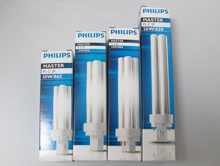 Philips plug-in tube two-pin energy-saving cylinder light lamp tube PL-C 2P 13w 865 865 18W26W 830840