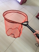 New portable Luya copy net Nano anti-hanging fly fishing copy net Fly fishing short section fishing fish net Single section triangular copy net