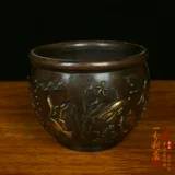 Антиквариат чистого медь малая ручка для мытья ручки Серые цилиндры