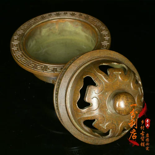 Антиквариат коллекция старая медная искусство постоянное медное благоволо