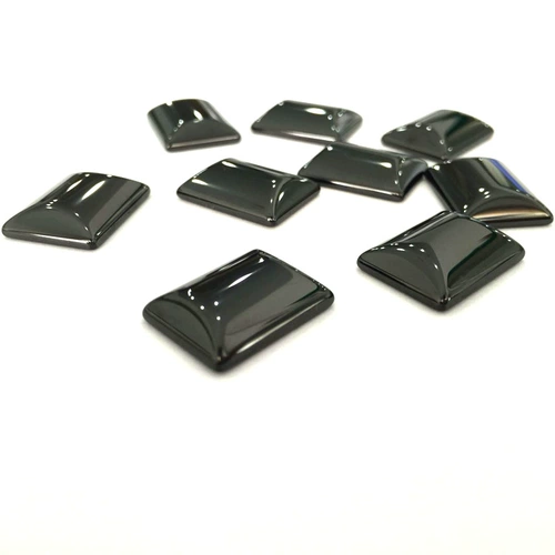 Прямоугольное черное кольцо с камнем, драгоценный камень для кольца с цирконом, инкрустация камня, с драгоценным камнем, DIY