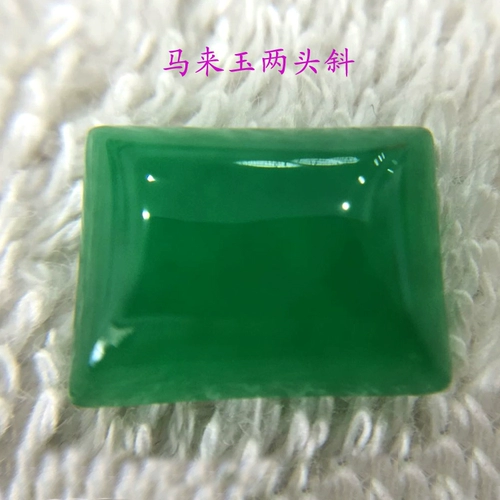 Прямоугольная инкрустация камня из нефрита, аксессуар, кольцо, зеленый драгоценный камень для кольца, с драгоценным камнем