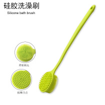 Silicone anti - slip bath artifact multi - function cleaning brush massage bath brush brush long - handle bath artifact