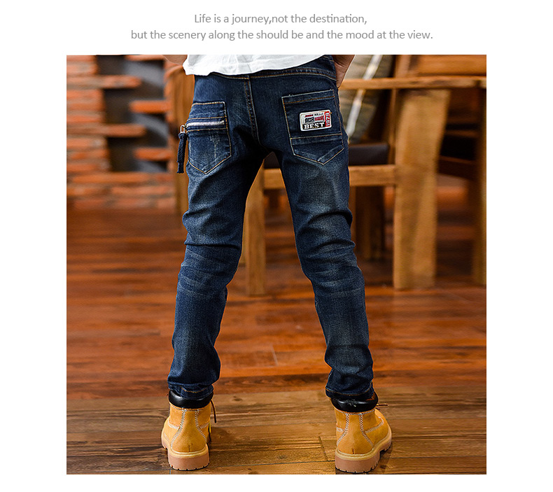 Pantalon garcon jeans en toile - Ref 2055552 Image 16