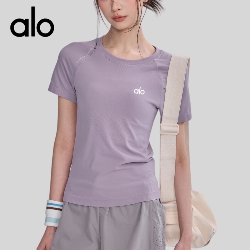 Aio Hyaluronic Acid Elastic Sports Short-Sleeved Women's Summer Quick-Drying Yoga Clothing Top Slimming Look T-Shirt Running Training Fitness Clothing Aio Hyaluronic Acid Elastic Sports Short-Sleeved Women's Summer Quick-Drying Yoga Clothing Top Slimming Look T-Shirt Running Training Fitness Clothing