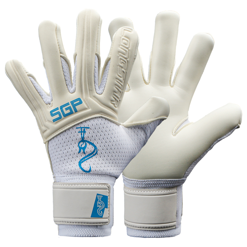 Longstar Goalkeeper Gloves for Children and Adults, Without Finger Protection, for Grass Matches, White, Breathable, High-Quality Football