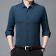 Hengyuanxiang seamless anti-wrinkle shirt men's thin long-sleeved spring and summer new dad spring mulberry silk casual shirt for men