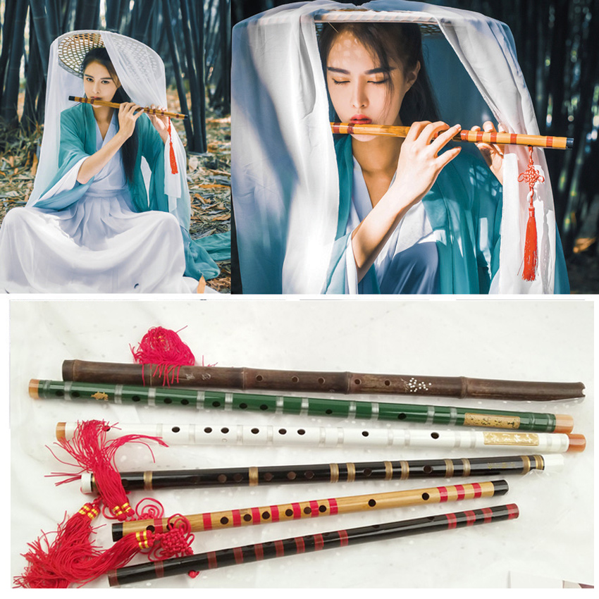 Ancient costume props, flute table performance, dance props, bamboo flute, cucurbit, handwear photo props, flute