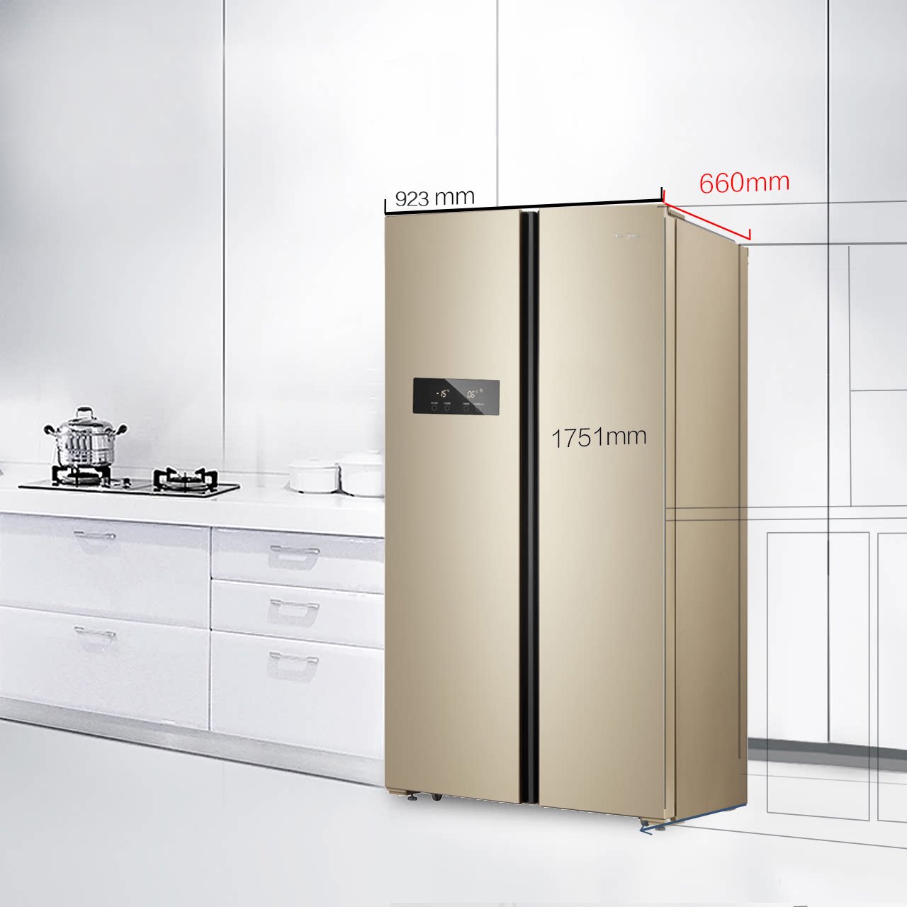 midea/���ĶԿ������ܵ����bcd516wkzm(e)