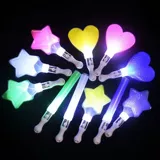 Флуоресцентное бейсбольное освещение звезды сердца в форме сердца африканская флуоресцентная бейсбольная электронная основанная концертная атмосфера KTV Bar Part