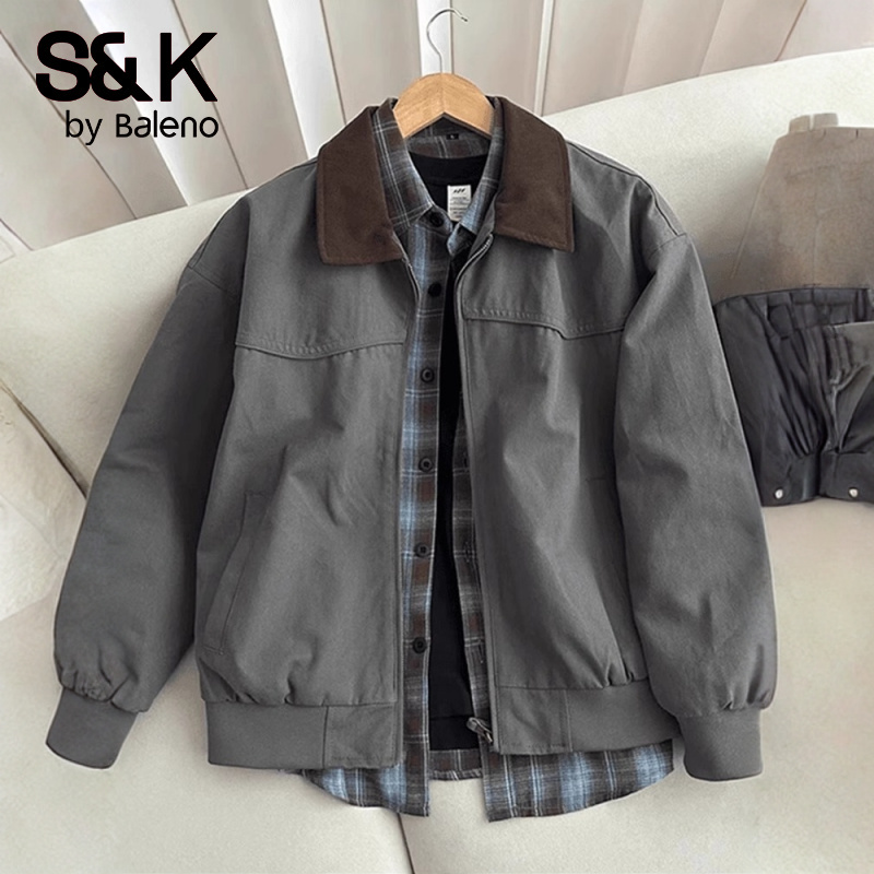 Baleno Trendy Fashion Retro Versatile Workwear Jacket Men's Autumn Lapel Baseball Jacket Men Baleno Trendy Fashion Retro Versatile Workwear Jacket Men's Autumn Lapel Baseball Jacket Men