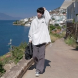 Осенняя толстовка с капюшоном, свободный крой, с вышивкой