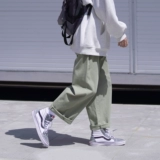 GOGOSOON новые мужские повседневные брюки однотонные свободные прямые шикарные универсальные студенческие брюки в стиле ретро