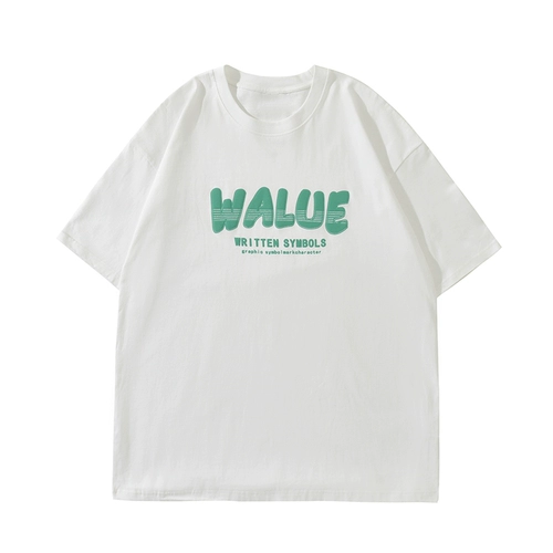 Мужская футболка Gogosoon 260G Летняя новая стиль мальчиков с короткими рукавами.