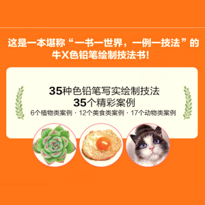绘唯美 色铅笔写实绘画技法彩色铅笔画零基础人门教程材自学手绘本插画书籍 动物美食色铅笔绘画技法宝典