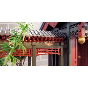 垂花门场景 李奇王其钧古建筑拼装园梦系列北京四合院垂花门榫卯结构无钉无胶 清华奶奶张克群 吴迪推荐 机械工业出版立体拼图摆件