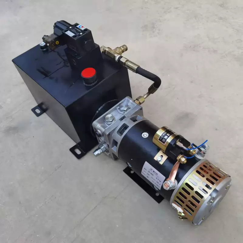 motor dầu thủy lực Điện nâng thủy lực bộ nguồn bơm dầu xe thang thang sơ mi rơ moóc lật phía sau xe tải phẳng trạm bơm điện DC điều khiển từ xa cấu tạo máy bơm thủy lực cấu tạo của bơm thủy lực