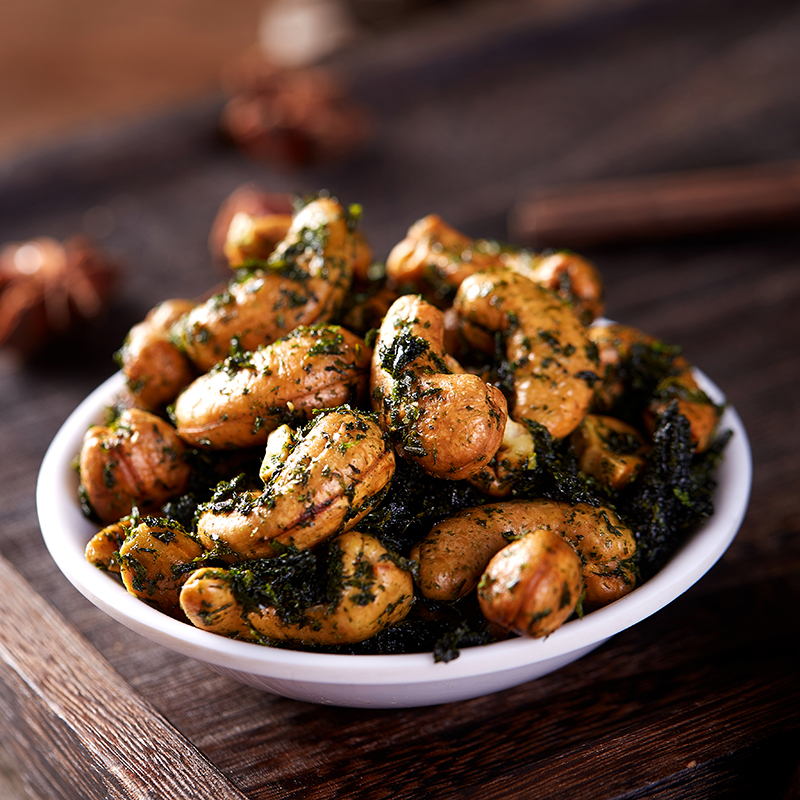 Ningbo specialty Jianfeng seaweed cashew nuts snacks dried fruit cashew nuts fried goods under Wine side dishes