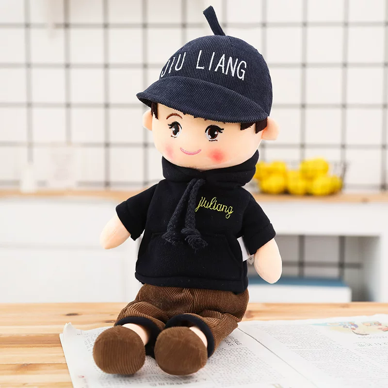 Cartoon small rag doll for boys, realistic toy, Birthday gift