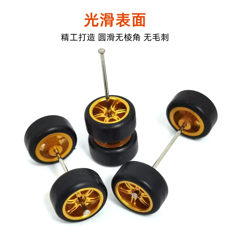 Изменённые Hot Wheels, шины, втулка оси, алюминиевая машина, модель автомобиля с аксессуарами, резиновая шина