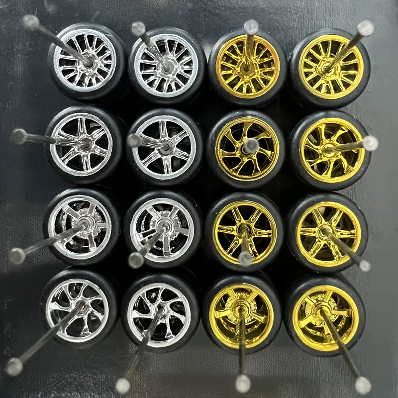 Изменённые Hot Wheels, шины, втулка оси, алюминиевая машина, модель автомобиля с аксессуарами, резиновая шина