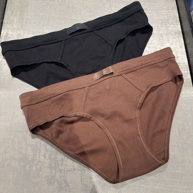 5 Pieces for 328 Yuan Victoria's Secret Vs Cotton Cute Wide Waistband Low-Rise Triangle Hip-Hugging Panties for Women