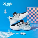 Xtep Children's 2023, новая зимняя обувь для девочек, обувь для мальчиков среднего и большого размера, спортивная обувь с пряжкой, модная повседневная обувь