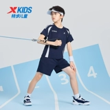 Xtep, детский летний комплект, футбольный спортивный костюм для мальчиков, детская одежда