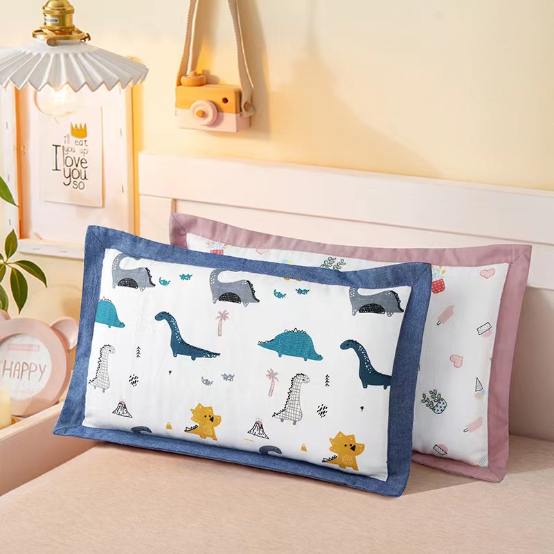 Buckwheat Pillow Sicklesenna infant pure cotton cloth pillowcase pillow children pillow core breathable and sweat-absorbing four seasons