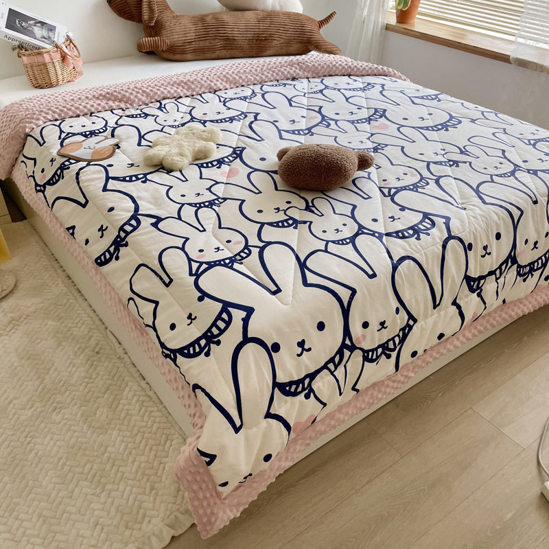 Soy Quilt Adults Appeasement Warm Bean Bean Blanket Double Spring Autumn Quilt Core Double Layer Covered Blanket Baby Air Conditioning Blanket