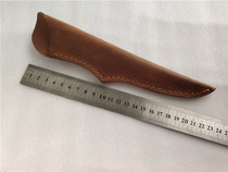 Damascus knife cover Cowhide knife cover Scabbard protective cover Outdoor knife cover Kitchen knife cover Crazy Horse leather case XL