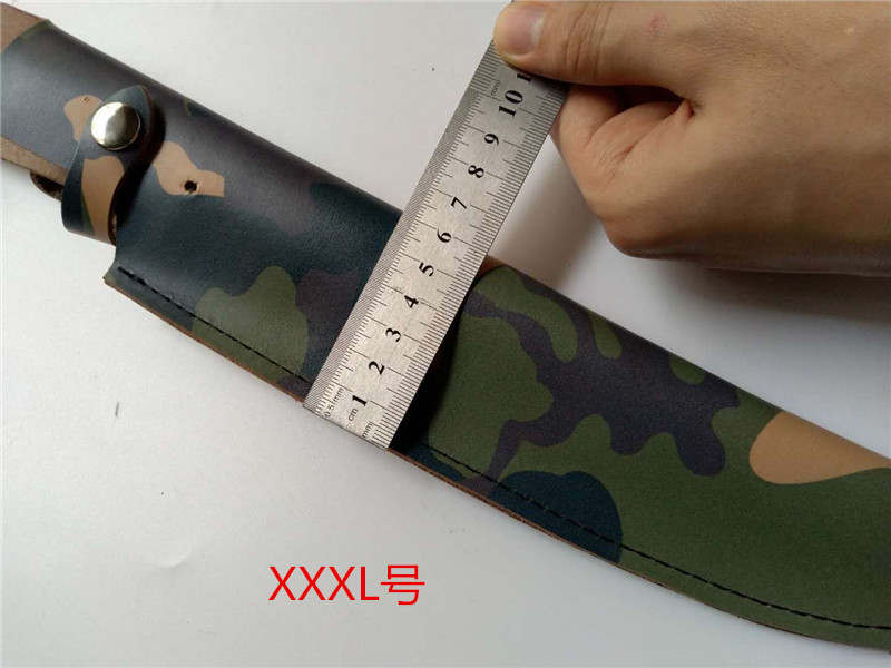 Bộ dao vạn năng ngoài trời bao da bao da bảo vệ dao bếp dao đầu cá đặt dao phù hợp với lưỡi dao dài 25cm dao quân đội