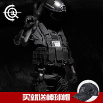  CQB black tactical commuter suit male outdoor special forces camouflage combat training uniform army fan CS field equipment