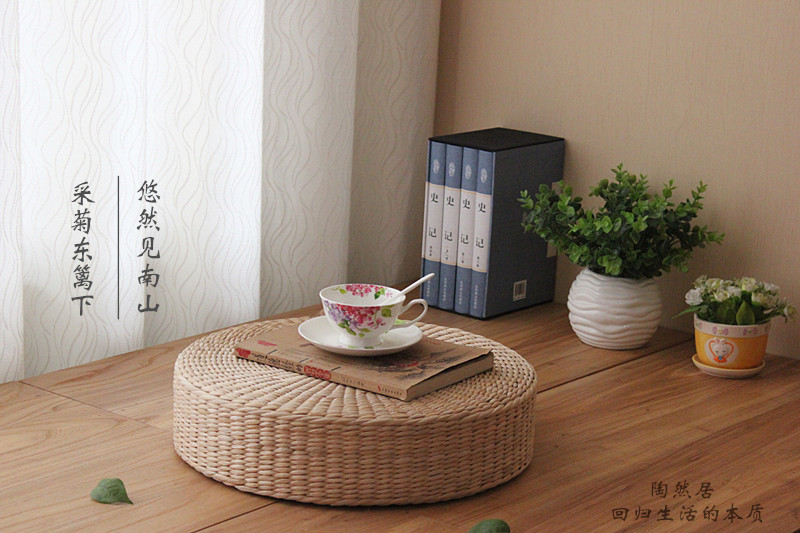 Hộ gia đình tròn đan mây vội vã Phật thiền đệm thiền pad nơ cửa sổ tatami mat futon - Ghế đệm / đệm Sofa ghế nệm ngồi