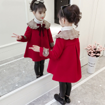 Spring Girl woolen coat spring and autumn clothing 2021 New Korean version of foreign style children Joker thin woolen coat