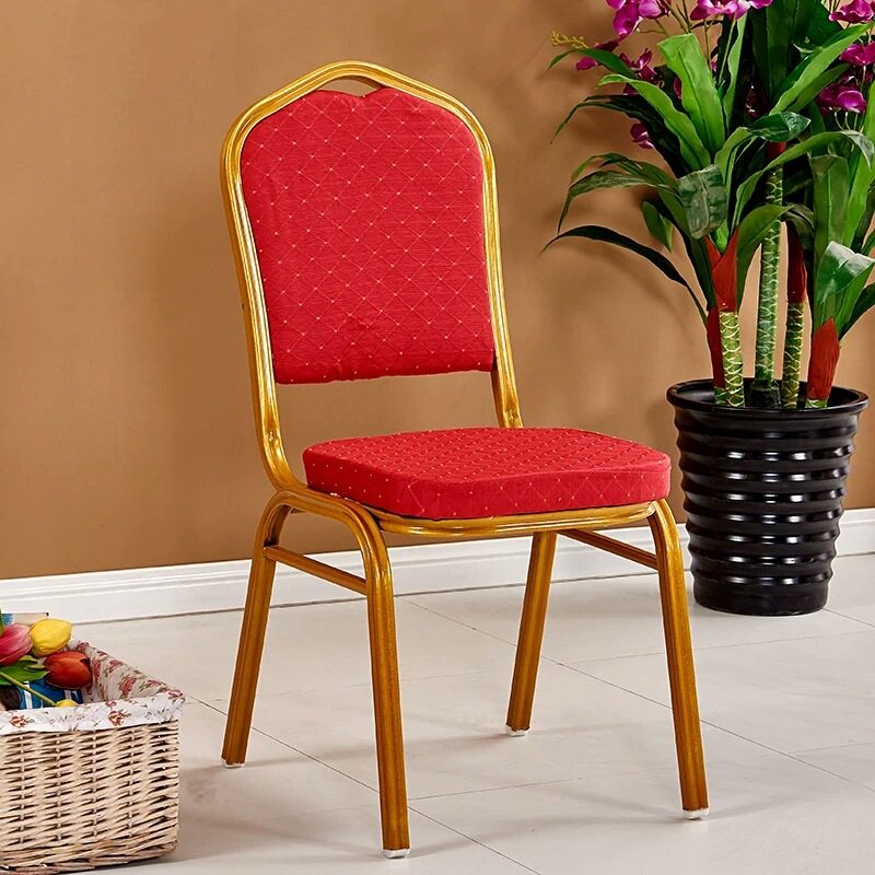 Hotel Chairs General Chairs Banquets Wedding Dining Table And Chairs Crown VIP Chairs 25 Square Tubes Red Soft Bag Hotel Chairs