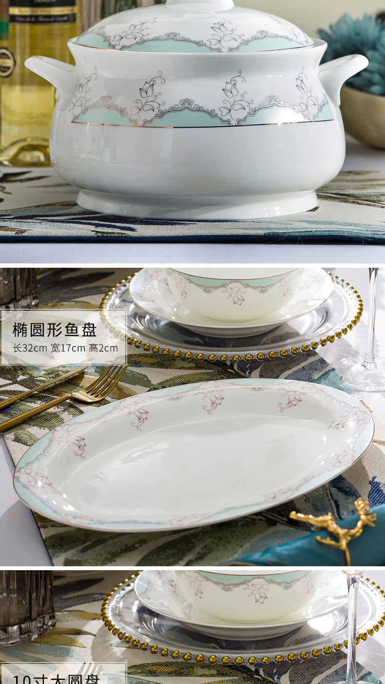 For household jobs ou shi huang up phnom penh dish dish dish soup bowl ceramic tableware suit bowl of rice bowl chopsticks combination