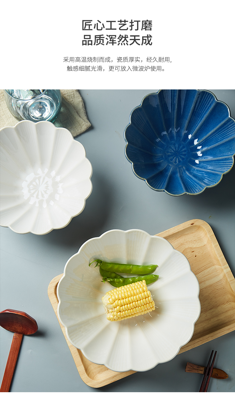 Japanese ramen rainbow such to use ceramics single eat noodles bowl of soup bowl hat to bowl of salad bowl household utensils