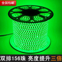 Hongyu LED light strip ceiling 2835 double row 156 beads green high-brightness patch light strip neon green high-brightness