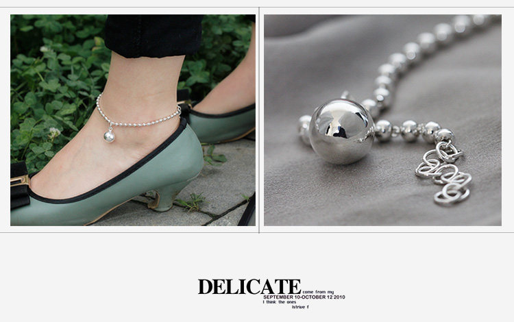 Bracelet de cheville Femme      en Argenterie - Ref 3103604 Image 12