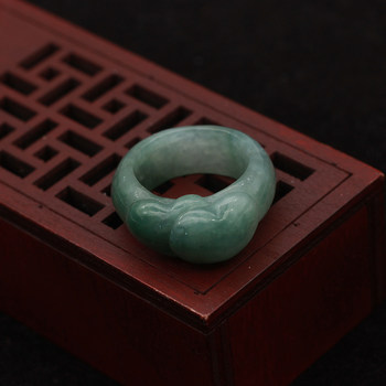 Myanmar a-grade jade oil green ring jade free shipping