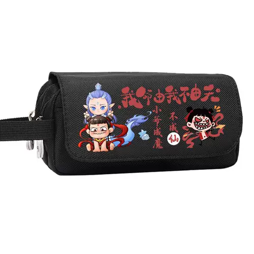 Мультяшный пенал, вместительные и большые милые канцтовары для школьников, детская система хранения